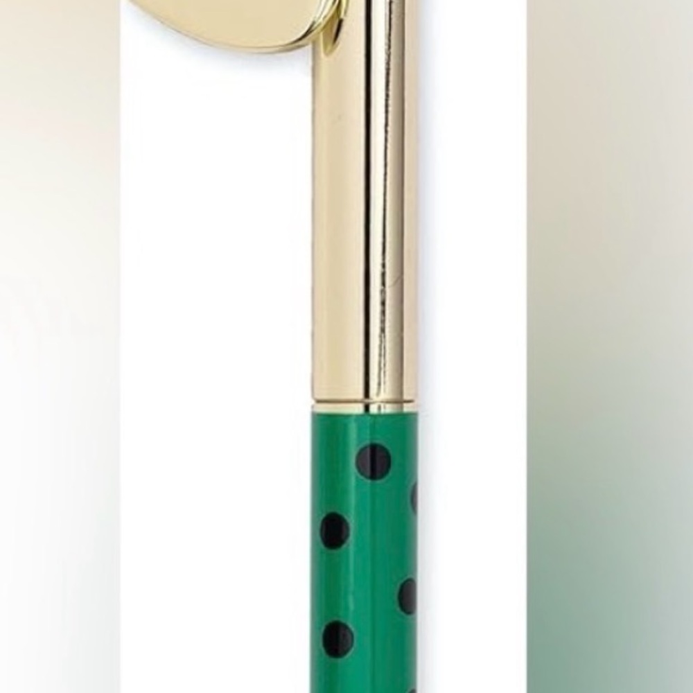 Kate Spade New York Ink Pen Key Fob black Ink Keychain Pen, Autumn Dot NEW - Picture 2 of 5
